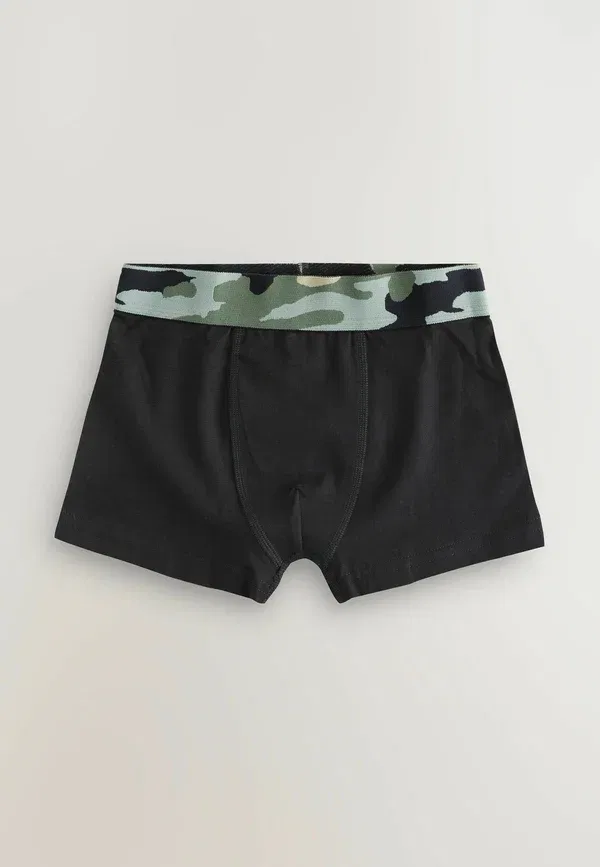 Трусы 5 шт Next, black with camo waistband, черные с камуфляжным поясом — фото 3