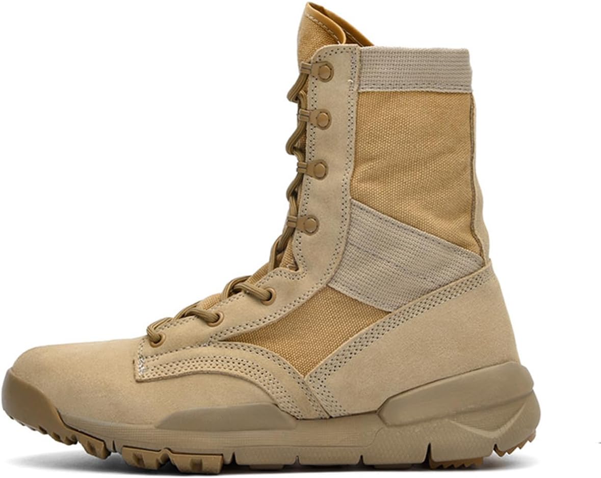 

Мужские тактические ботинки ZHOUPULP, военные боевые ботинки, высокие легкие походные ботинки, хаки