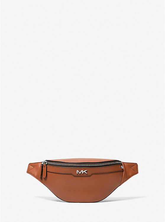 

Маленькая кожаная поясная сумка Varick Michael Kors Mens, коричневый