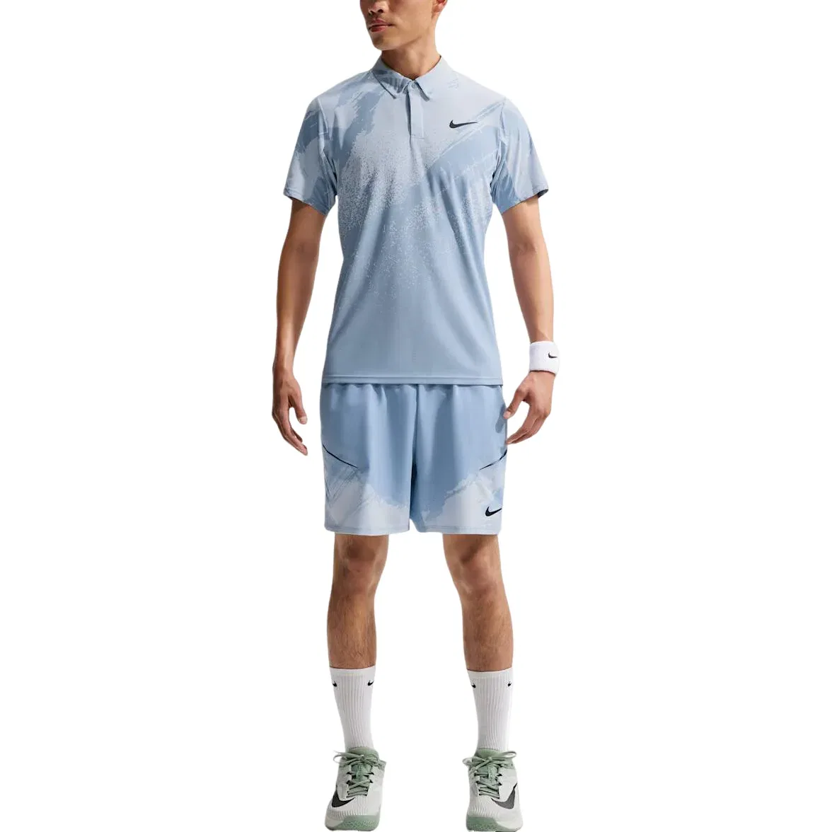 Поло Nike Court Slam Dri-FIT ADV 'Work Blue Hydrogen Blue Black' IB1029-486, синий — фото 2