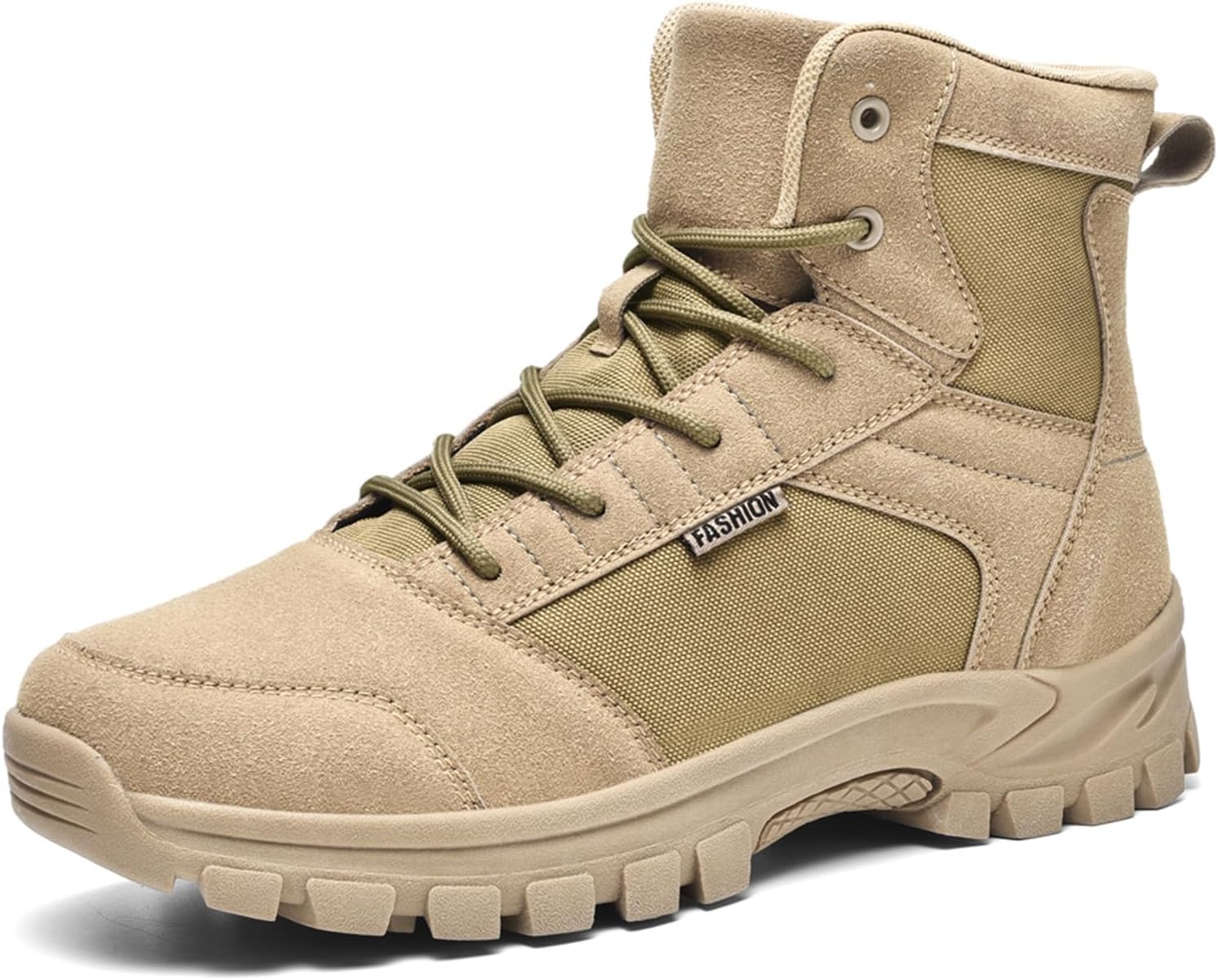 

Мужские высокие тактические ботинки QKLMWES из замши и кожи, 15 см, легкие, водонепроницаемые, для походов, пустынных военных операций, мотоспорта, путешествий с рюкзаком, армии, джунглей и охоты, коричневый