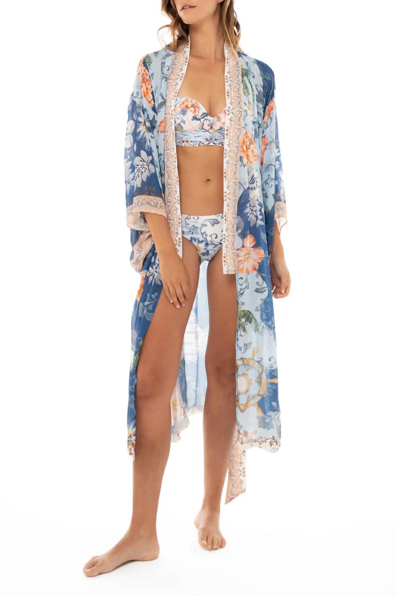 

Туника Дебра Cover Up из шифона Kai Floral Agua Bendita, цвет kai floral chiffon