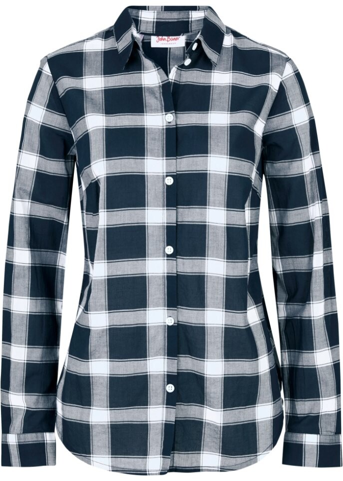 

Блуза в клетку с длинными рукавами John Baner Jeanswear, синий