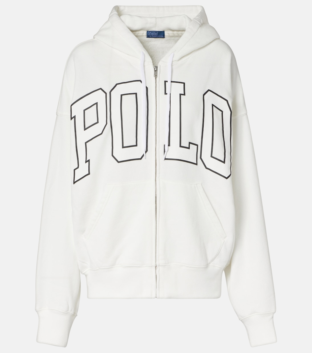 

Хлопковый худи с добавками Polo Ralph Lauren, Antique White