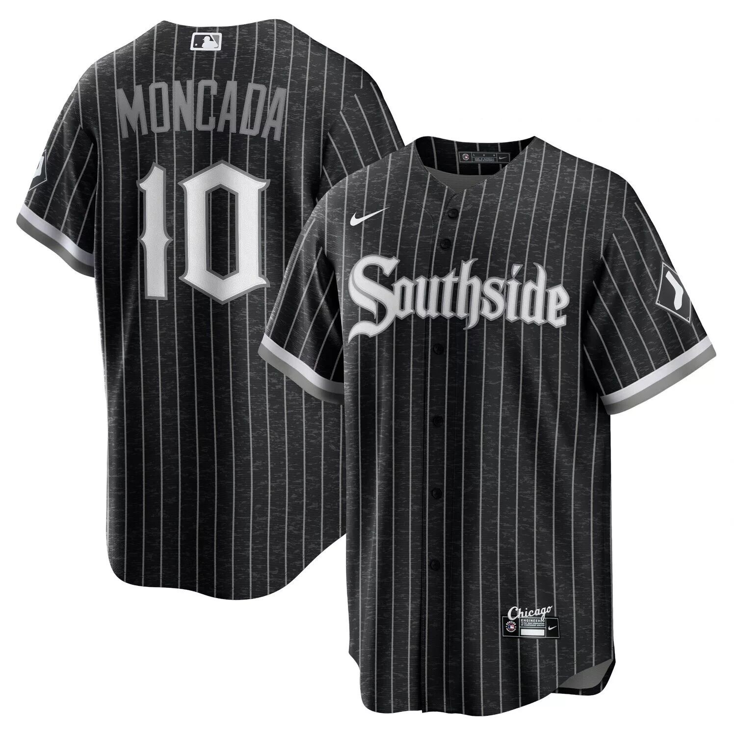 

Мужская футболка Yoan Moncada Black Chicago White Sox 2021 City Connect Replica Player Jersey Nike