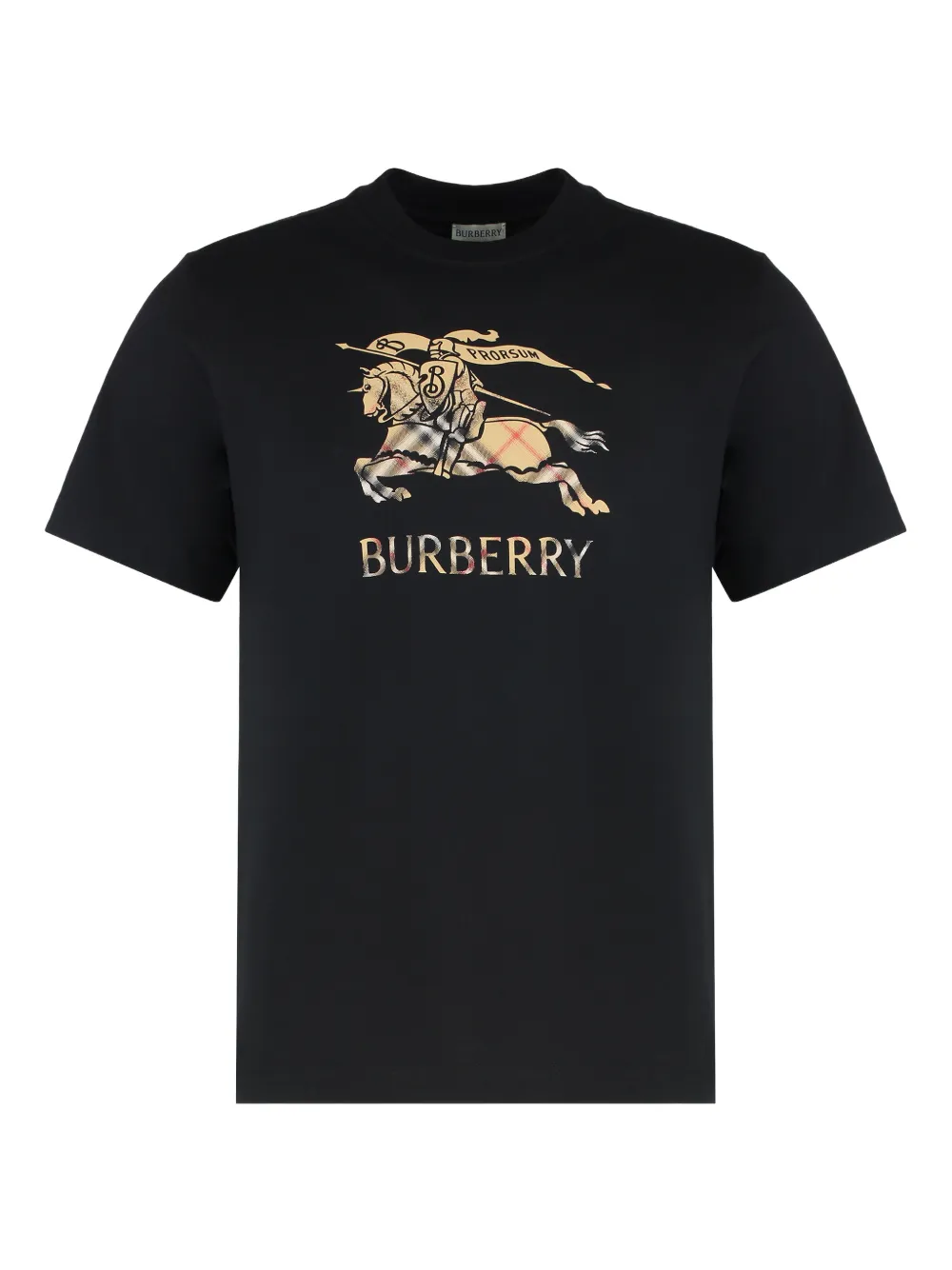 

Футболка с принтом логотипа Burberry, черный