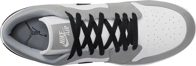 Мужские бейсбольные бутсы Nike Jordan 1 Retro MCS, серый/черный — фото 4