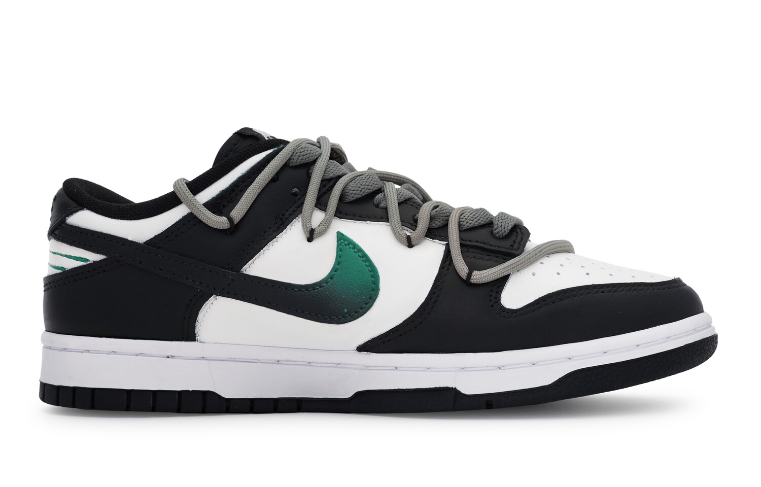 

Женские кроссовки для скейтбординга Nike Dunk, Black/White/Green