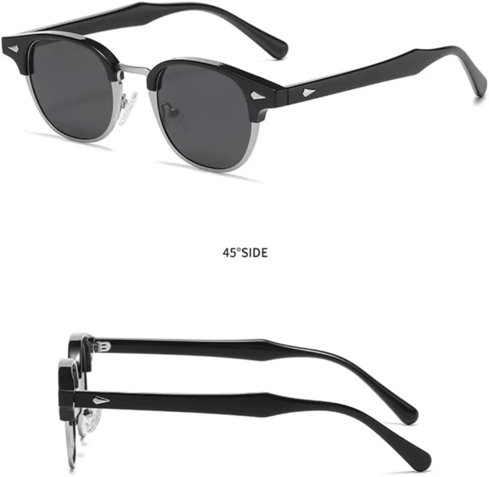 

Ретро-классические полуметаллические овальные женские солнцезащитные очки, модные панк-очки для мужчин с заклепками, солнцезащитные очки UV400 SZVVBKK, Leopard Tea