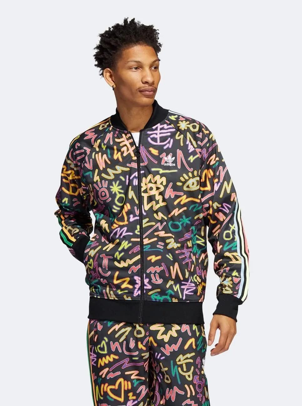 Толстовка Adidas Originals unisex-adult Love Unites Superstar, мультиколор — фото 3