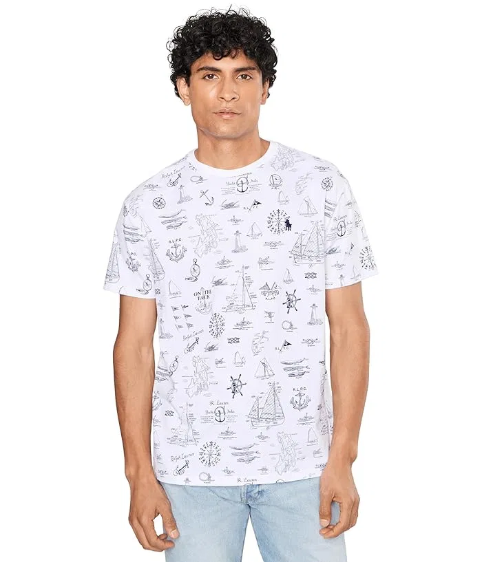 Футболка с принтом Classic Fit Polo Ralph Lauren, Seaward Bound/White