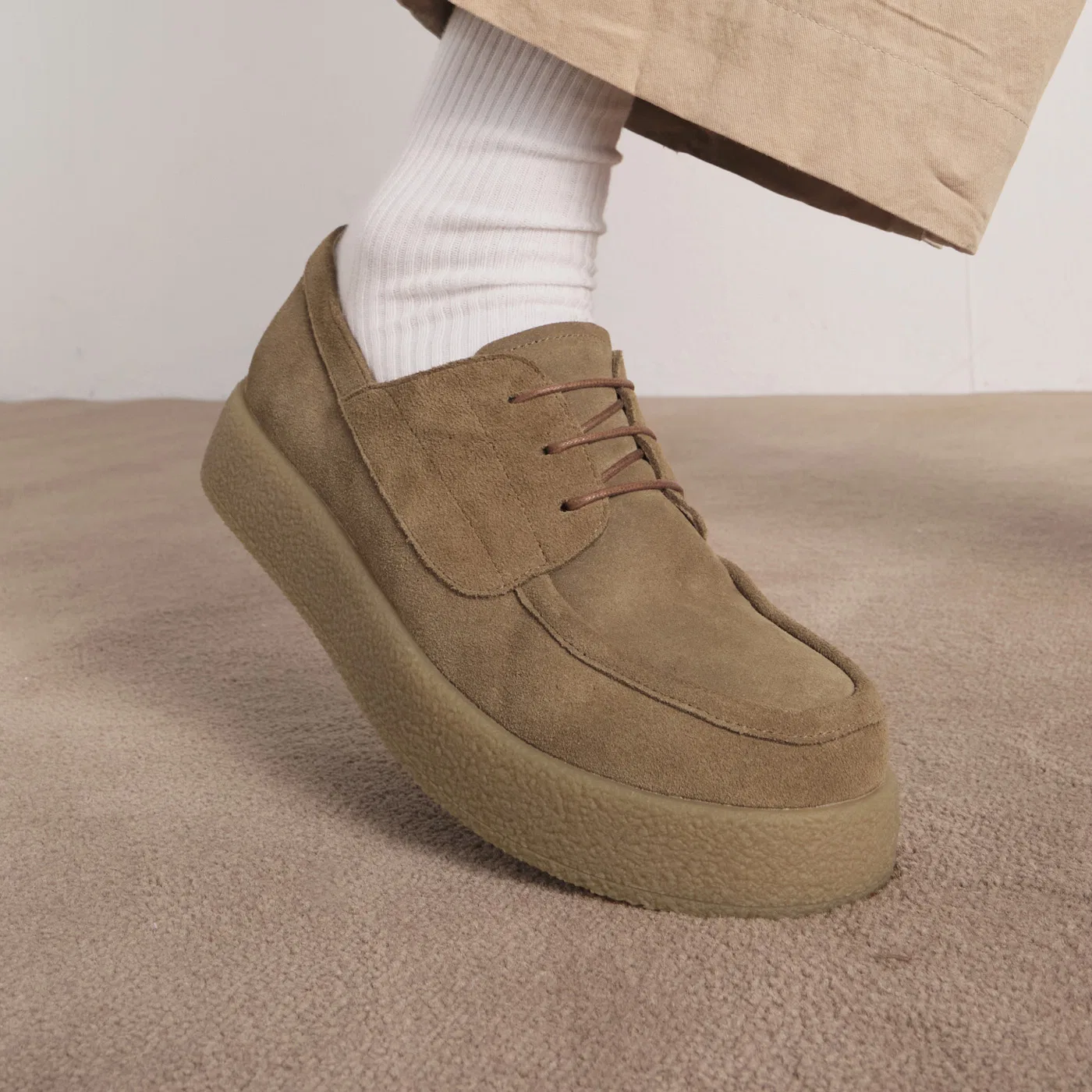 Мужские замшевые ботинки Sixft Bambi Wallabee, верблюжьи
