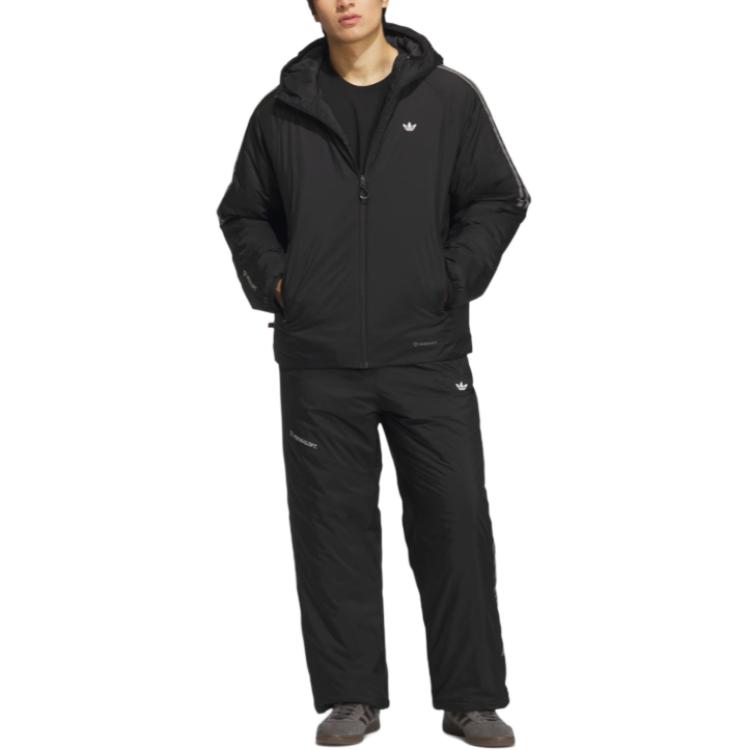Куртка мужская утепленная Primaloft FW25 Adidas Originals, черно-белый — фото 4