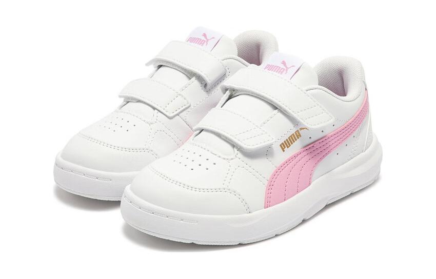 Evolve Court V Low Top скейтборд обувь детские PUMA, белый/розовый — фото 4