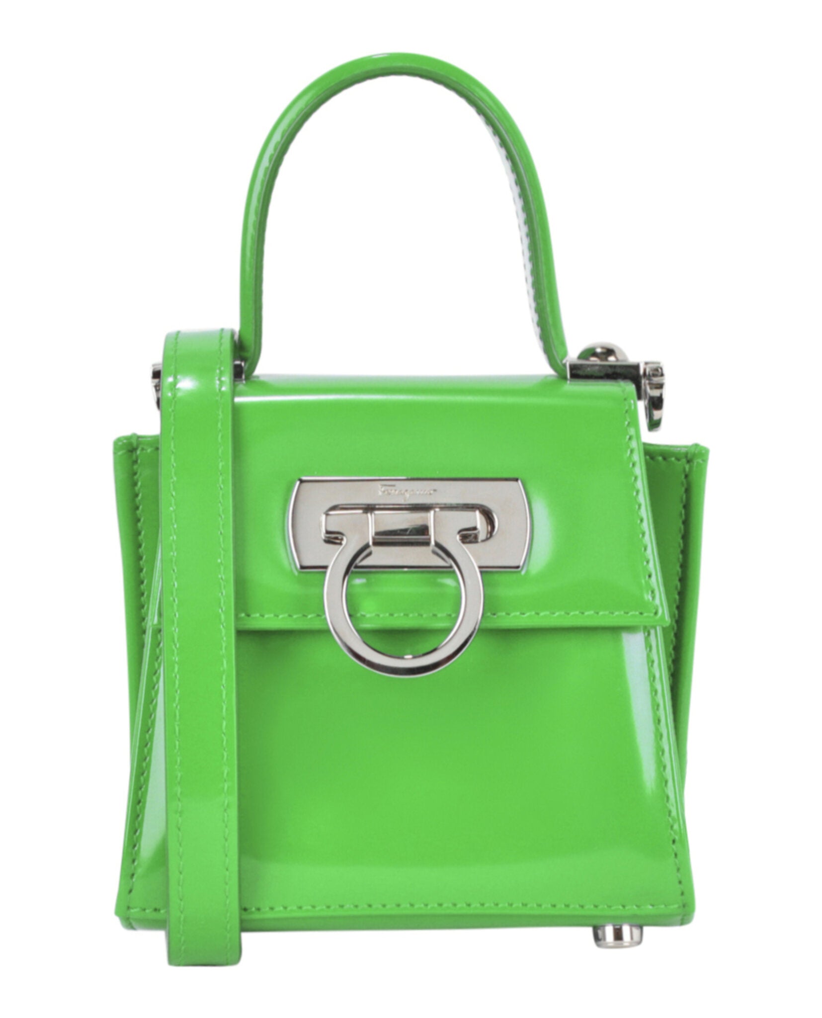 

Micro Iconic Top Handle Salvatore Ferragamo, зеленый