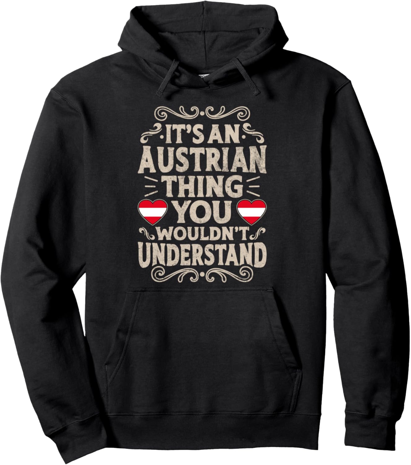 

Худи австрийского дизайна для мужчин и женщин 99 Gifts Austrian Fan T-Shirts & Jersey, черный