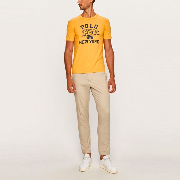 Футболка мужская желтая Polo Ralph Lauren — фото 4