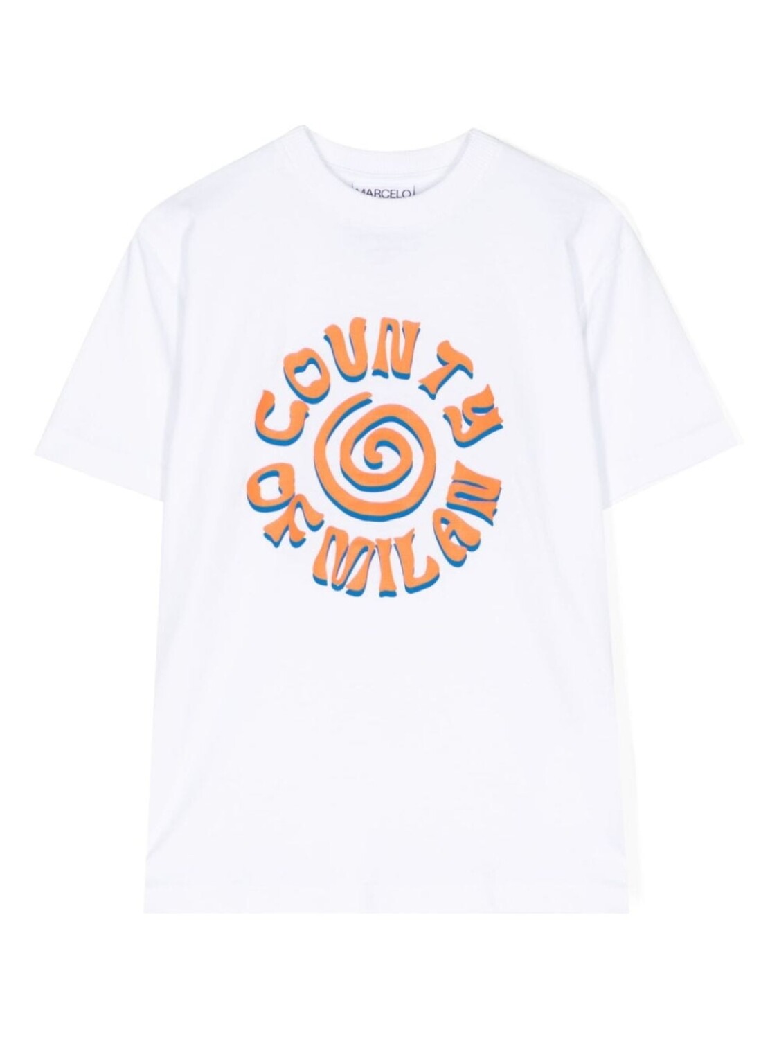 

Marcelo Burlon County Of Milan Kids футболка с надписью, белый