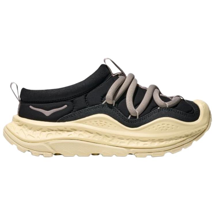 HOKA ONE ONE Ora Primo Slip Resistant Support Thermal Low top Casual Shoes Unisex Black Yellow — фото 3