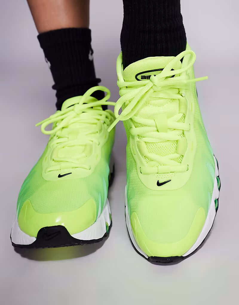 Кроссовки Nike Air Max DN8 зеленого и белого цвета — фото 4