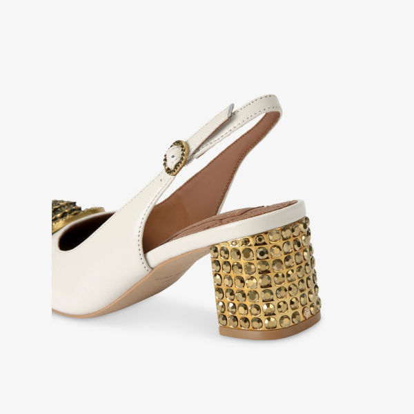 Туфли-челси Kurt Geiger London с открытой пяткой, белый — фото 4