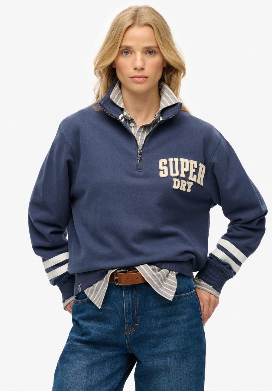 

Толстовка Superdry & Co ATHLETIC ESSENTIALS APPLIQUE HALF ZIP, Mariner Navy/Blue