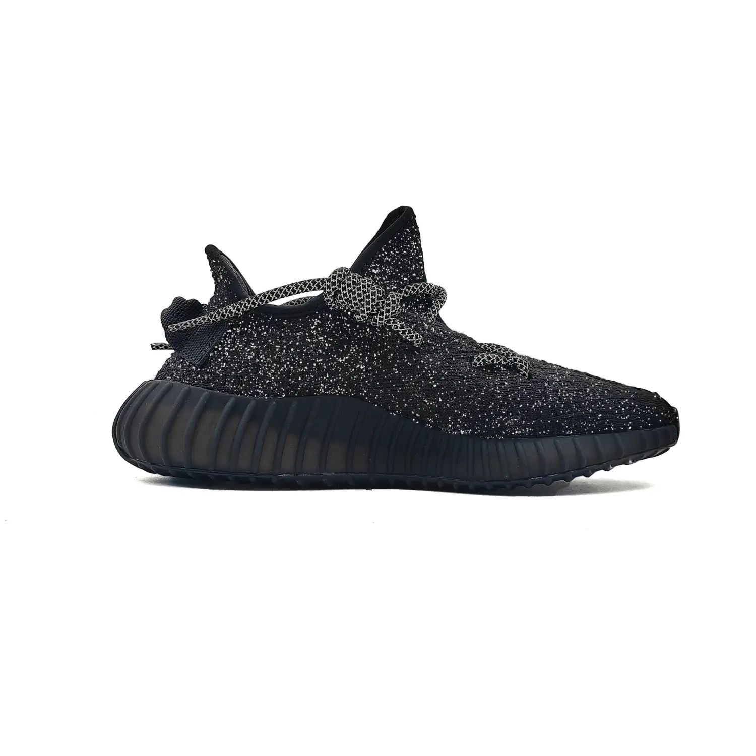 Yeezy Boost 350 V2 Snow Mountains Baby's Breath устойчивые к истиранию низкие повседневные кроссовки Unisex Adidas Originals, черный — фото 3