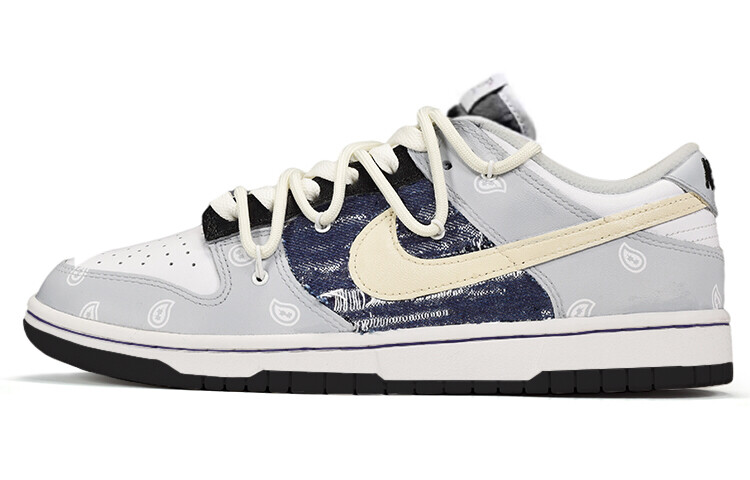 

Кроссовки Nba X Nike Dunk Skateboard Shoes Men Low-Top Gray White/Blue