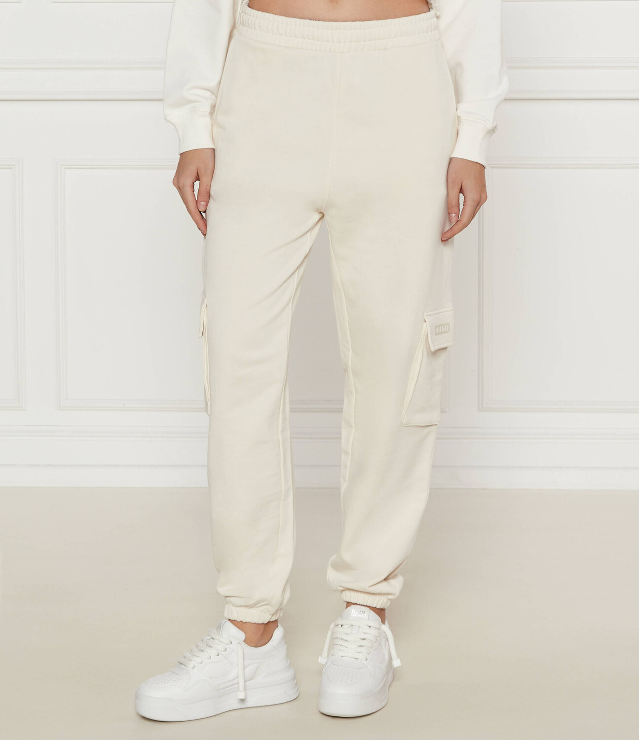 

Спортивные брюки Hugo Blue Naphira_B_1 Regular Fit, экрю