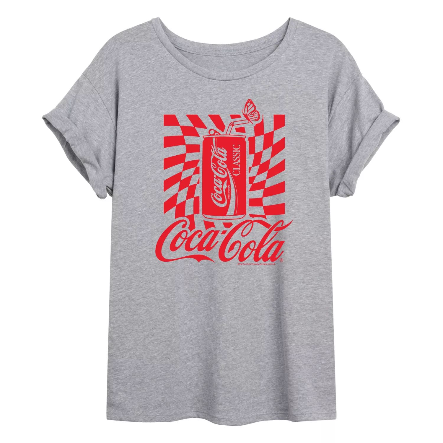 

Детская футболка Coca-Cola Can Flowy Coke с рисунком Licensed Character, серый