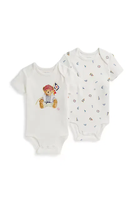 Боди с коротким рукавом Polo Ralph Lauren, белый