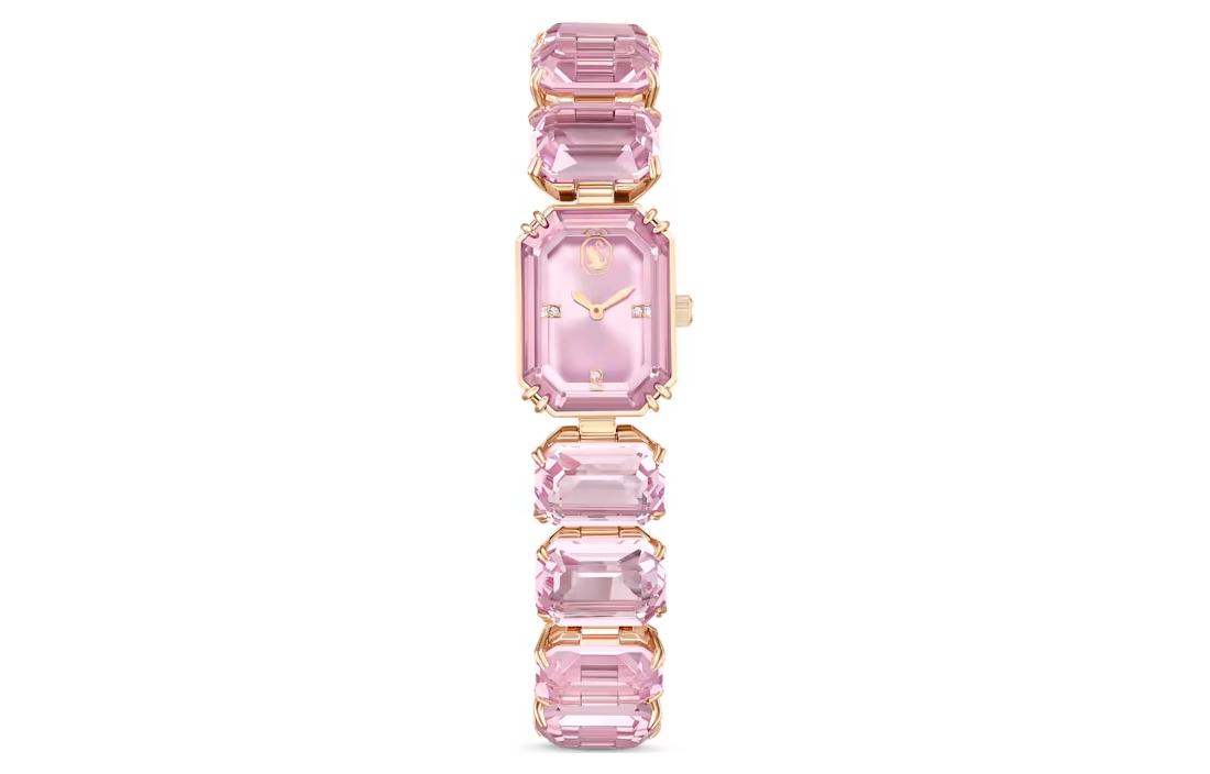 

Swarovski Часы Wrist Watch Quartz Movement Stainless Steel Strap Pink Watch Dial Women's