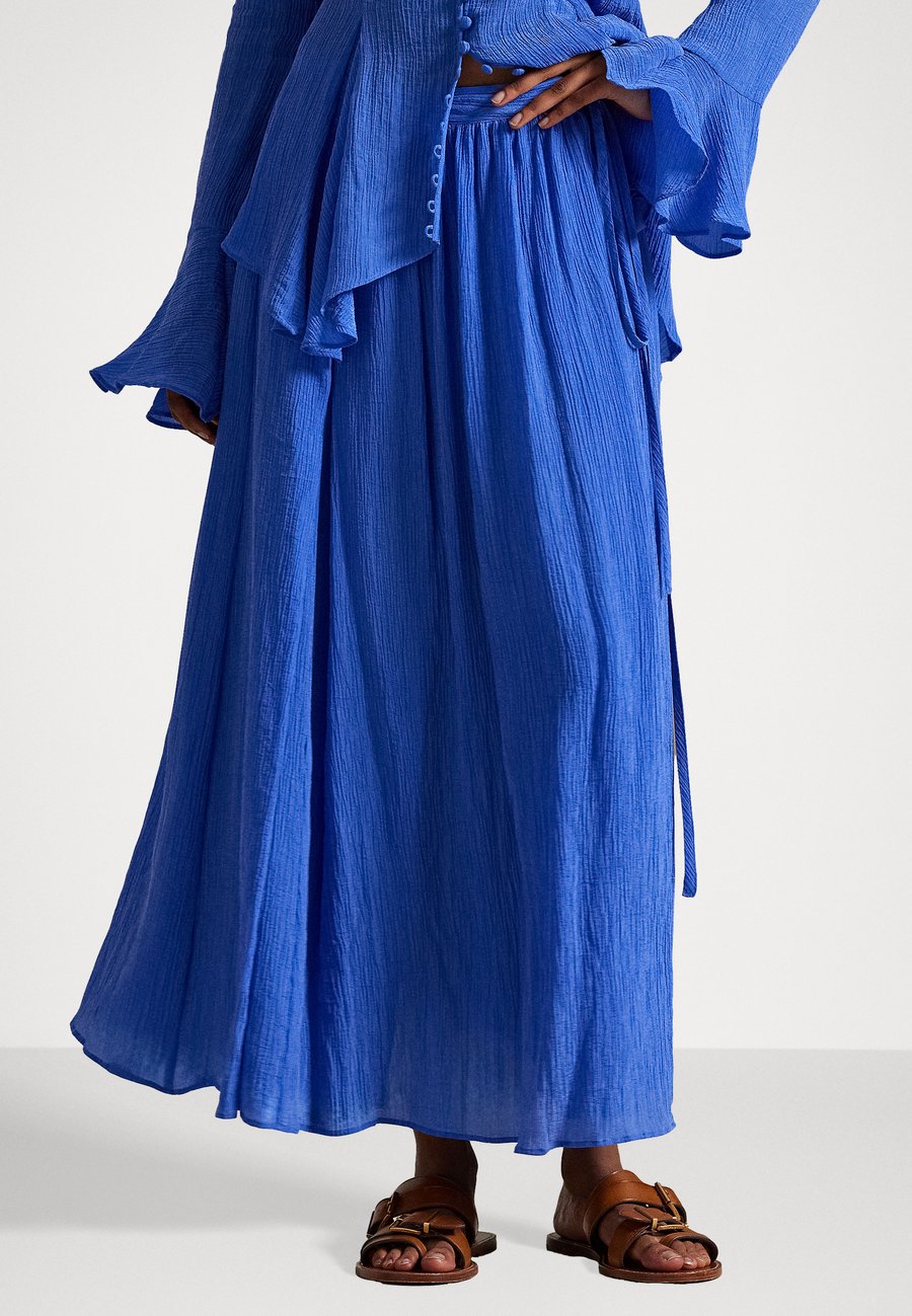Юбка Polo Ralph Lauren CRINKLED A-LINE WRAP SKIRT, Indigo Sky/Blue