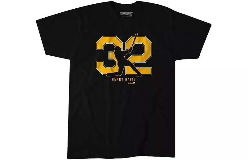 

Мужская футболка BreakingT Pittsburgh Pirates с рисунком Генри Дэвиса