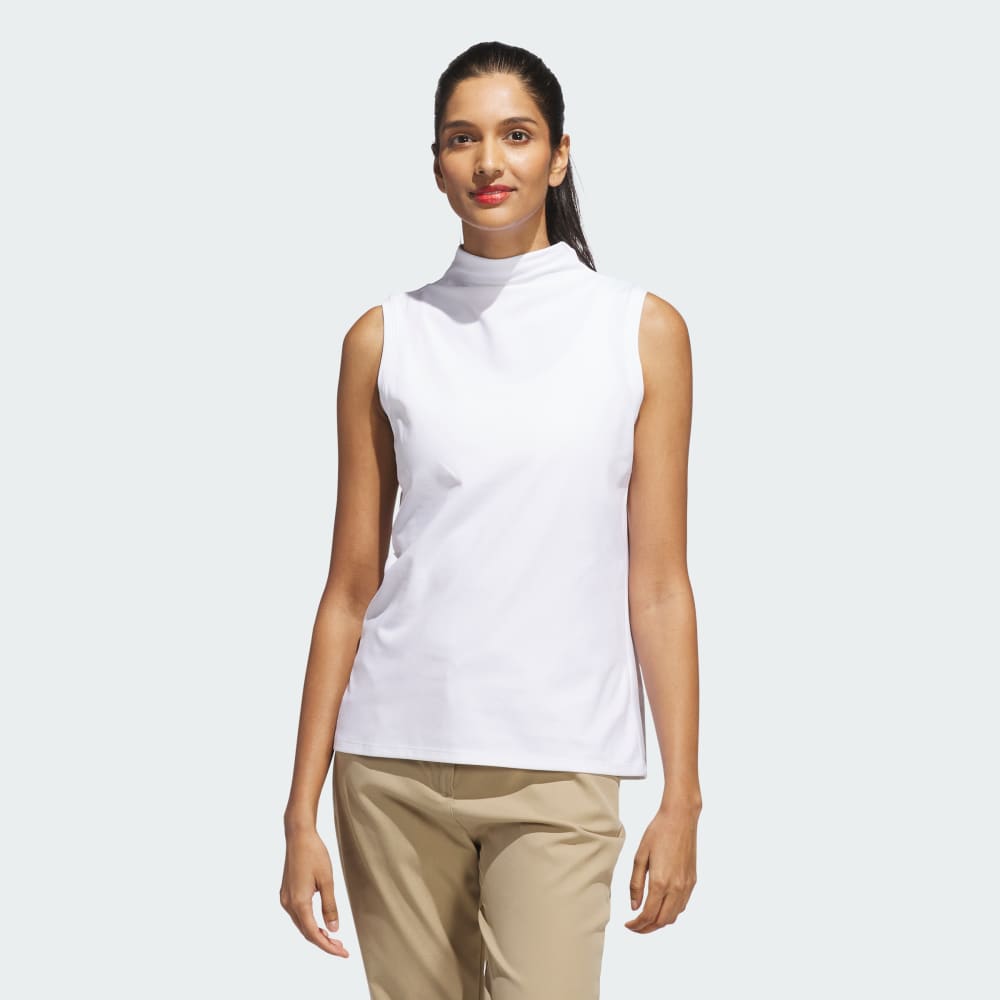 

Спортивный топ Adidas Ultimate365 Sleeveless Mock Neck Top, белый
