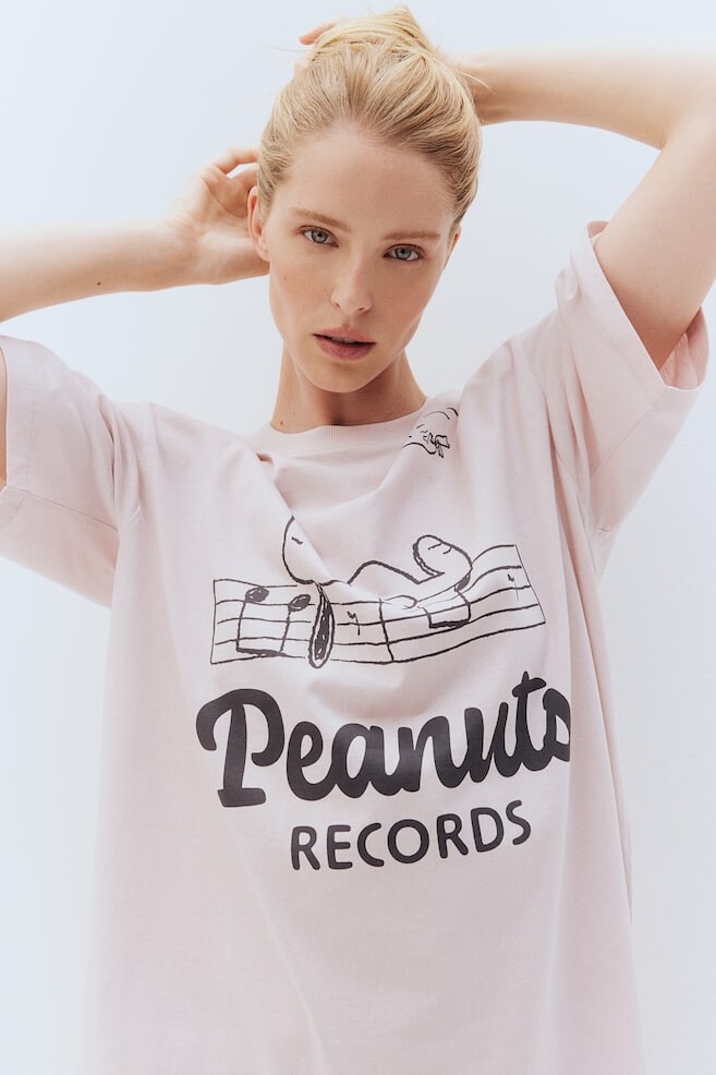 

Ночная рубашка с принтом H&M, розовый