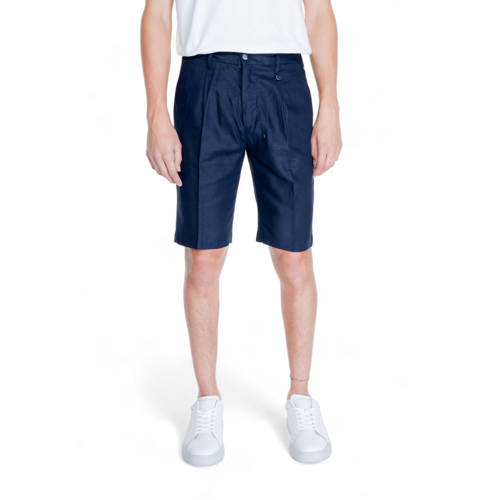 

Синие льняные шорты Antony Morato