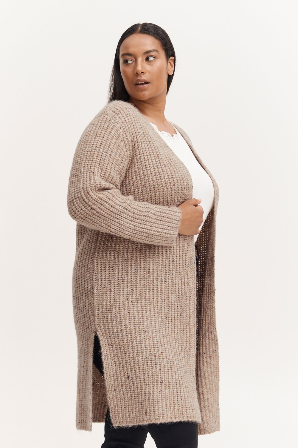 

Кардиган Fransa Longstrickjacke FPKAREN CAR 1 20611333, натуральный
