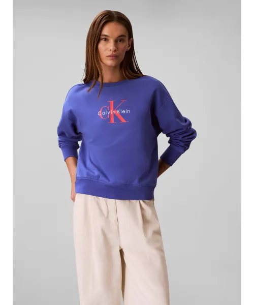 

Толстовка Relaxed fit Calvin Klein Jeans, синий