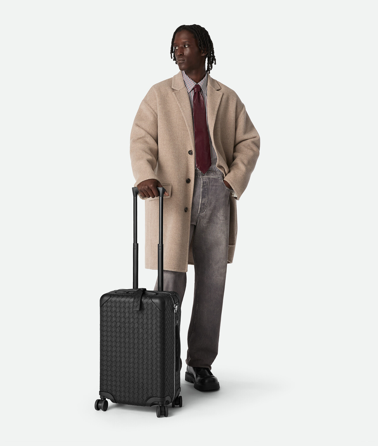 Odyssey intrecciato cabin suitcase BOTTEGA VENETA, черный — фото 2