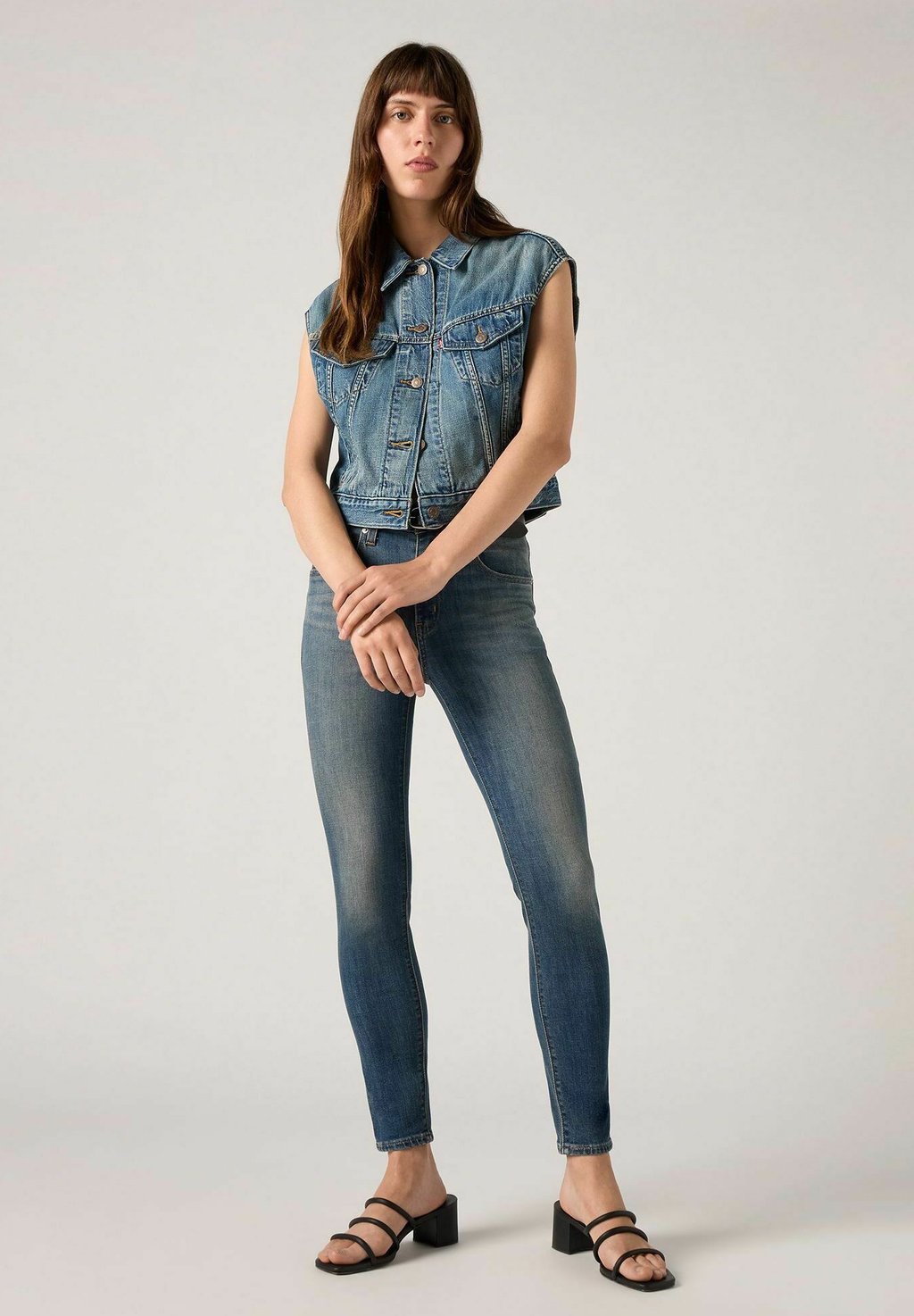 Джинсы скинни HIGH RISE SKINNY Levi's, темно-синий — фото 2