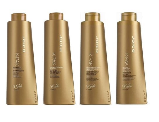 

Набор для восстановления волос Joico K-Pak Professional: шампунь 1000 мл + разглаживающий кондиционер 1000 мл + маска 1000 мл + увлажняющая терапия 1000 мл