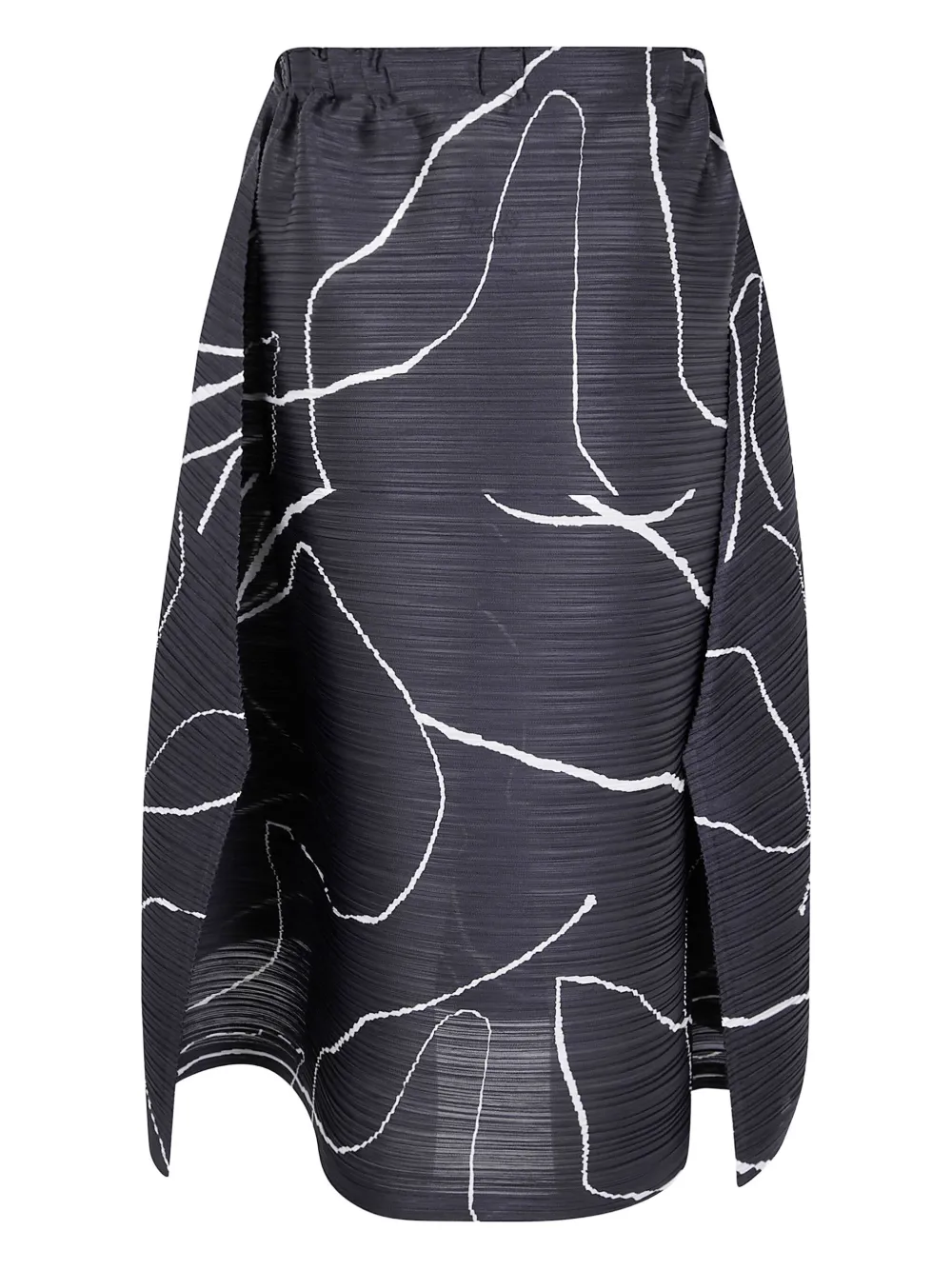 

Плиссированная юбка миди Pleats Please Issey Miyake, черный