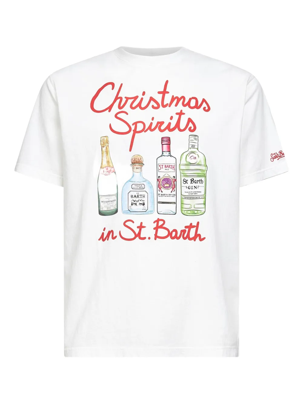 

Футболка с короткими рукавами и круглым вырезом Mc2 Saint Barth, белый