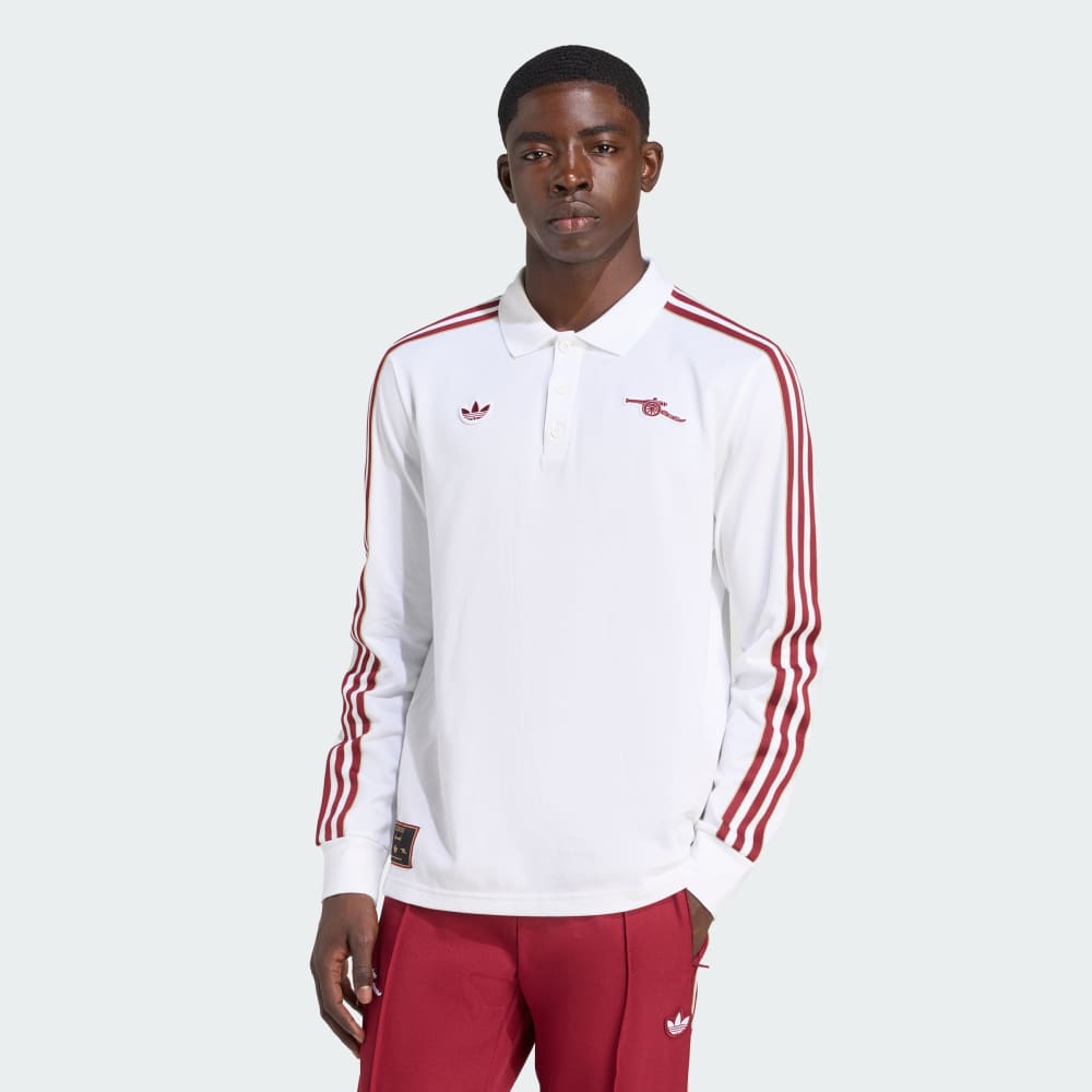 

Спортивный лонгслив Adidas Arsenal Terrace Icons Long Sleeve Polo Shirt, белый