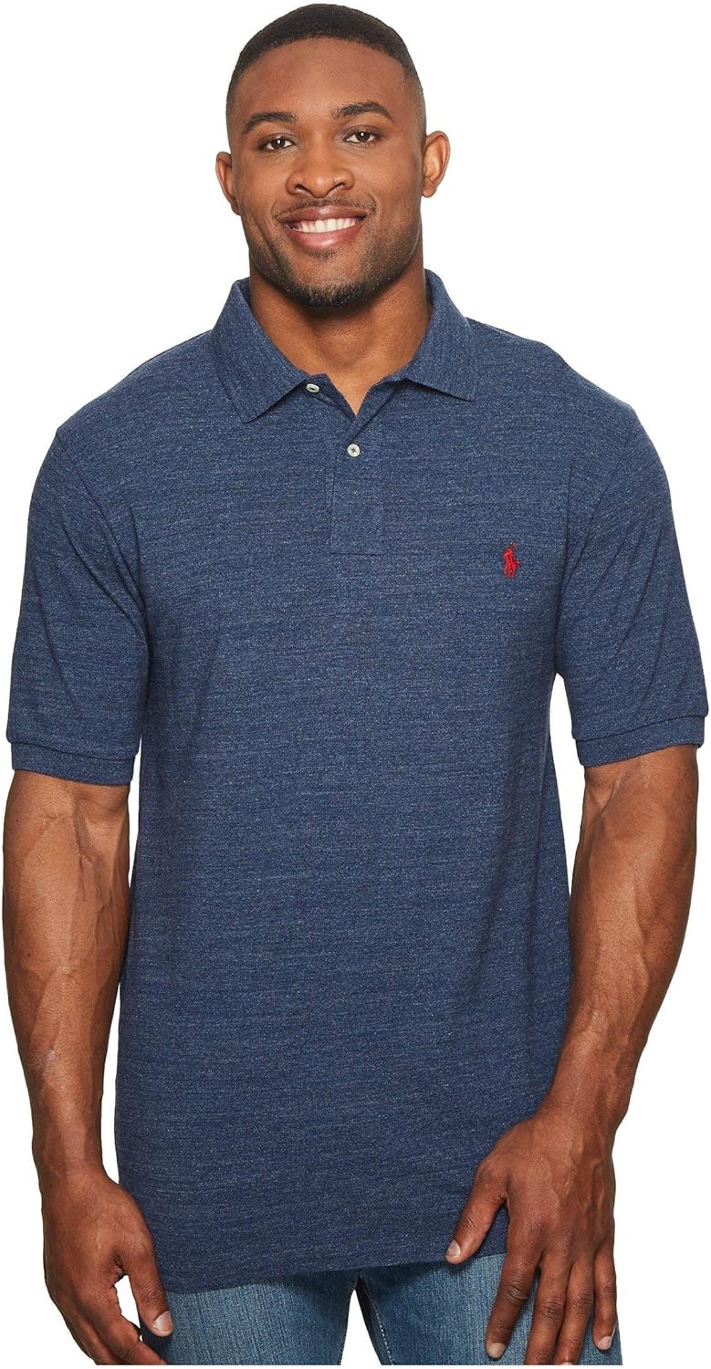 

Polo Ralph Lauren мужская футболка-поло Big & Tall, классический крой, хлопок, Classic Royal Heather