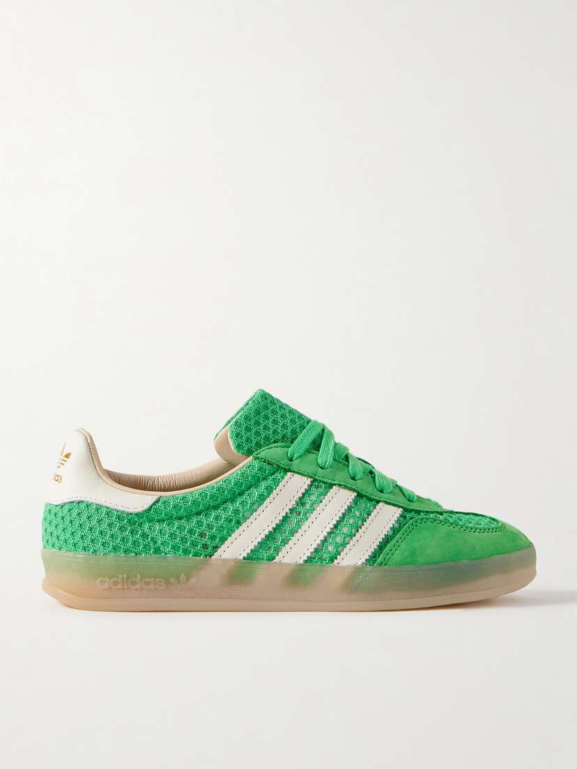 Вязаные кроссовки Gazelle для дома Adidas Originals, зеленый