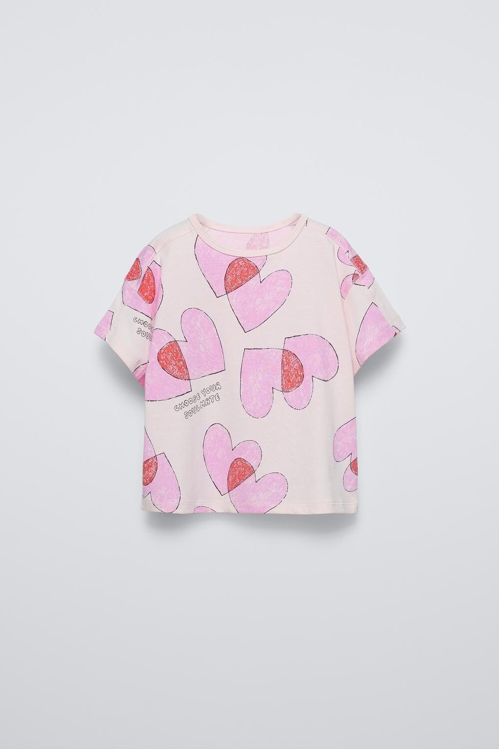 

Футболка с принтом ZARA, белый