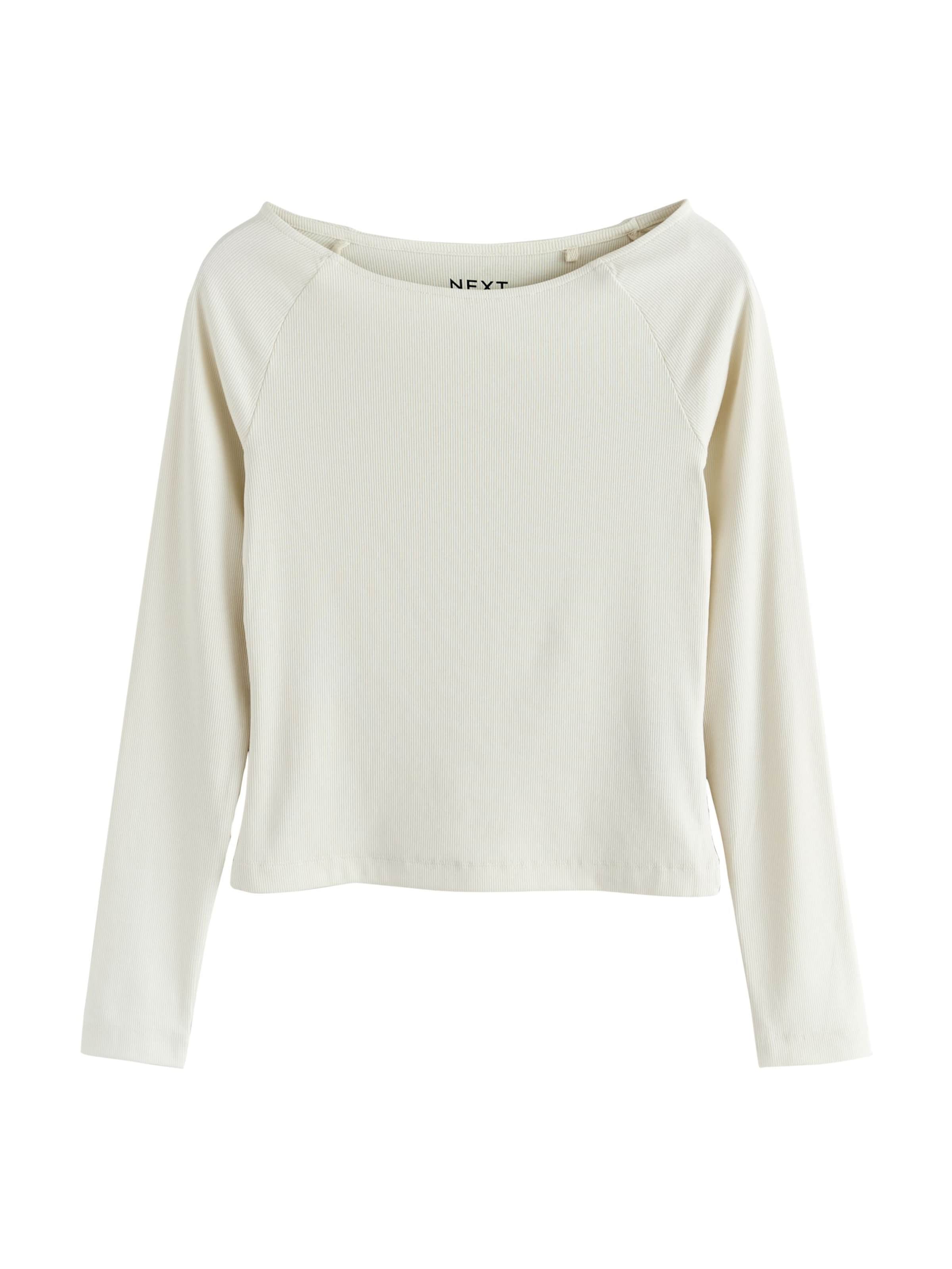 

Next Лонгслив в натуральном белом цвете