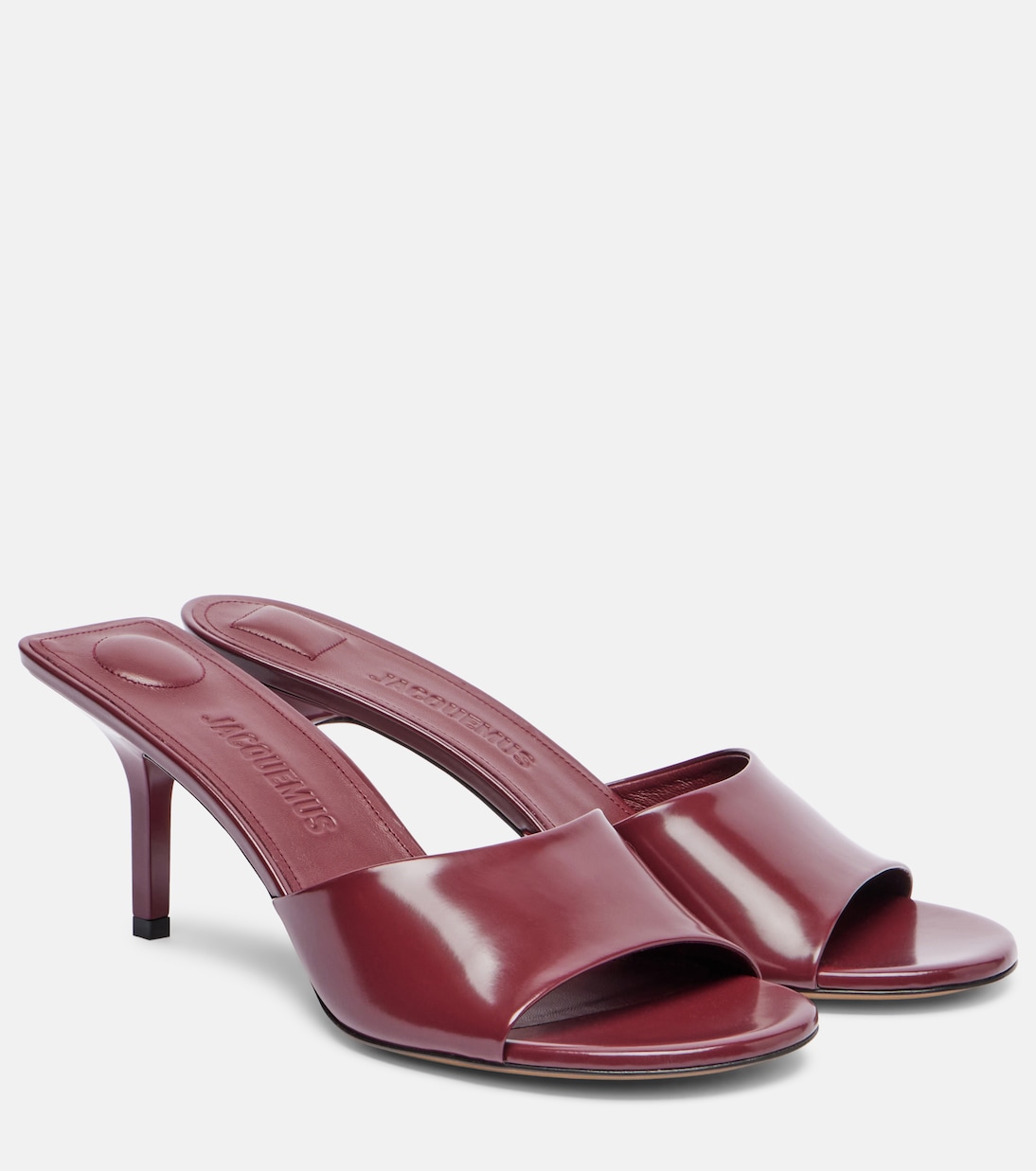 Кожаные мюли Cubisto 70 Jacquemus, бордовый